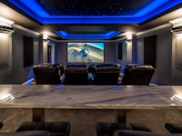 Projection Screen and Bar Top